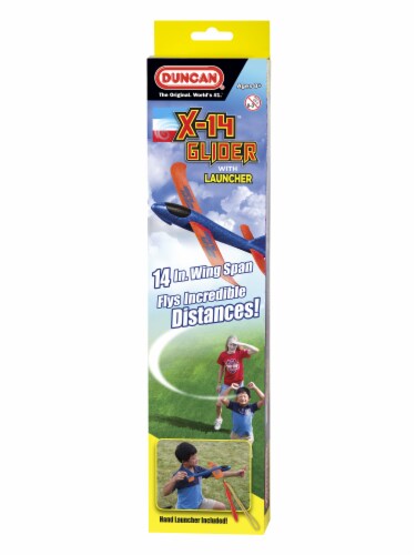 Duncan X-14 Glider - Blue With Orange Wings - Walmart