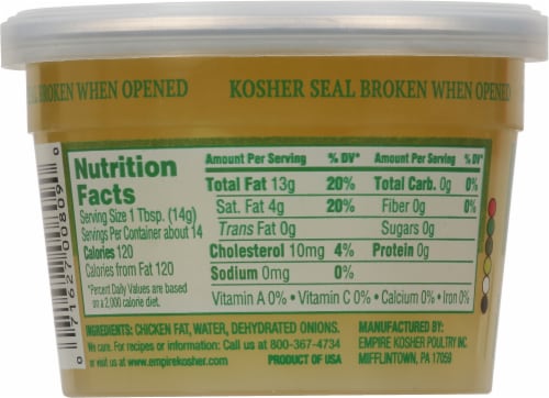 Empire Kosher™ Rendered Chicken Fat Perspective: back