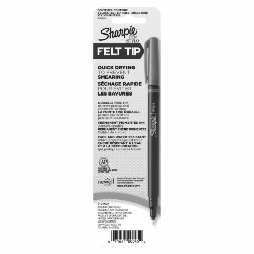 Sharpie® Fine Point Pens - Black, 2 ct - Kroger