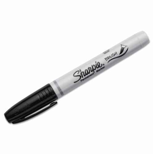 Brush Tip Permanent Marker, Medium Brush Tip, Black, Dozen Brush Tip Permanent Marker, Medium Brush Tip, Black, Dozen