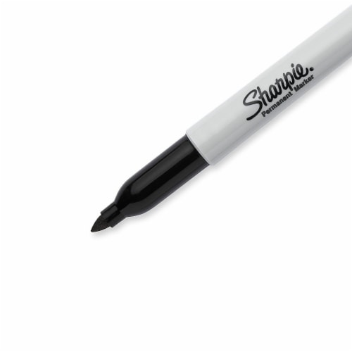 Sharpie Permanent Marker,Black,Fine,PK12 1927432 Perspective: back