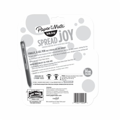 Paper Mate InkJoy Gel Medium Point Pens, Assorted Ink - 14 pack