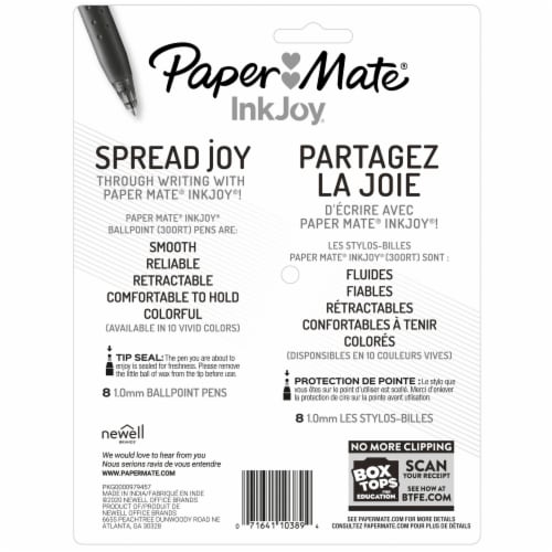 Paper Mate® Inkjoy® Ballpoint Stylo-Bille Ultra Smooth Assorted