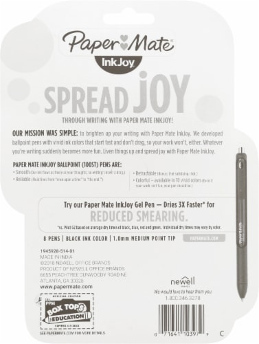 Paper Mate® InkJoy® Ballpoint Pens - Black Perspective: back