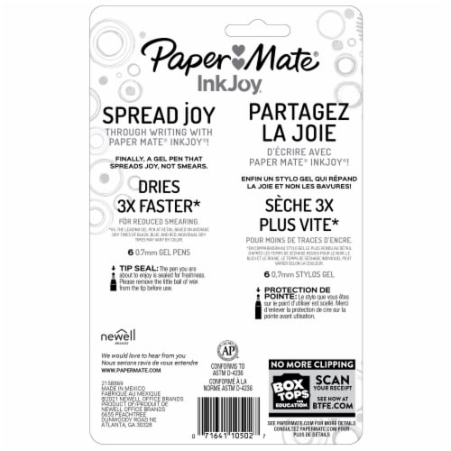 Paper Mate® InkJoy® Medium Point Gel Pens Perspective: back