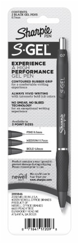 Sharpie® S-Gel™ Comfort Grip Gel Pens - Black, 2 pk - Fred Meyer