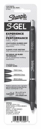 Sharpie® S-Gel™ Comfort Grip Gel Pens - Black Perspective: back