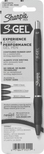 Sharpie® S-Gel Comfort Grip Medium Point Blue Gel Pens Perspective: back