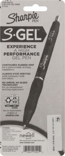 Sharpie® S-Gel™ Black Gel Pens Perspective: back