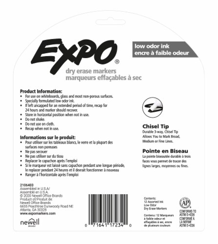 Expo® Dry Erase Markers Perspective: back