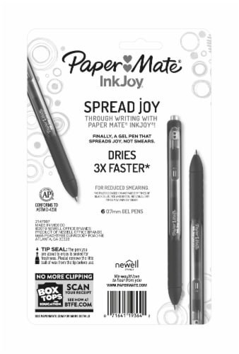 Paper Mate® Inkjoy Gel F-Assorted Pastel Perspective: back