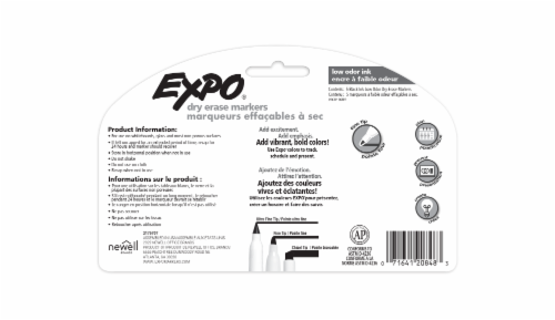 Expo Low Odor Fine Black Dry Erase Marker Perspective: back