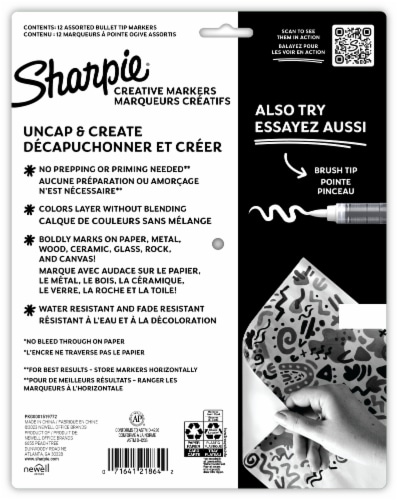 Sharpie® Acrylic Paint Markers - Assorted Perspective: back