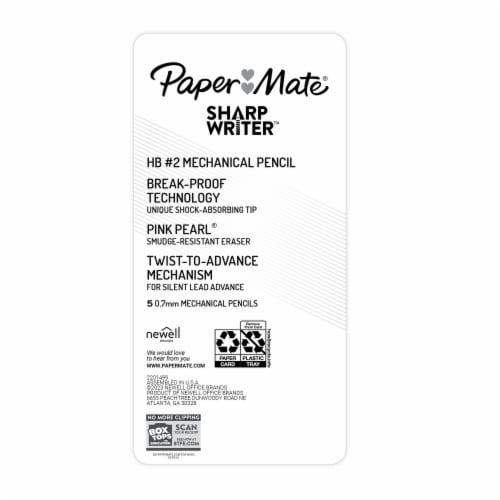Paper Mate® SharpWriter 0.7mm Mechanical Pencils Perspective: back