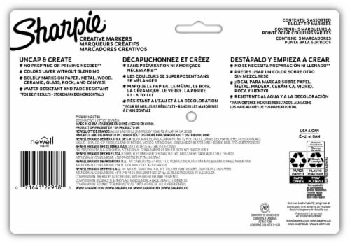 Sharpie® Assorted Earth Tones Creative Acrylic Markers Perspective: back