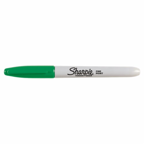 Sharpie® Fine Bullet Tip Permanent Markers - Green Perspective: back