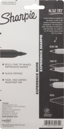 Sharpie® The Original™ Fine Point Permanent Markers Perspective: back