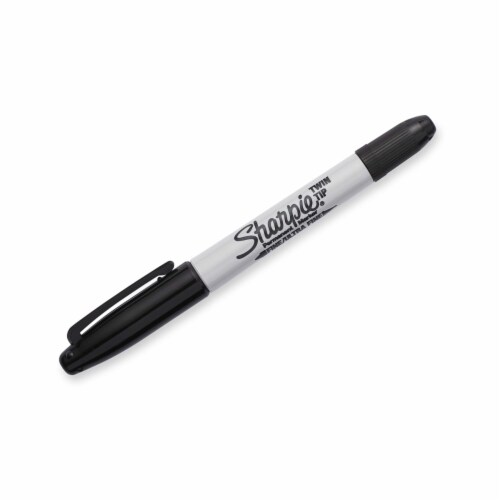 Sharpie® Permanent Markers, Twin Tip, Fine and Ultra Fine Points, Black, 1 Count Perspective: back