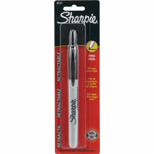 Retractable Permanent Marker, Large (Red)