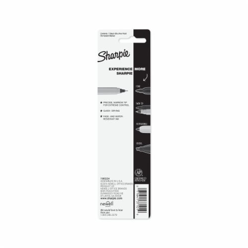 Sharpie Marker Permanent Fine Black, 1 - King Soopers