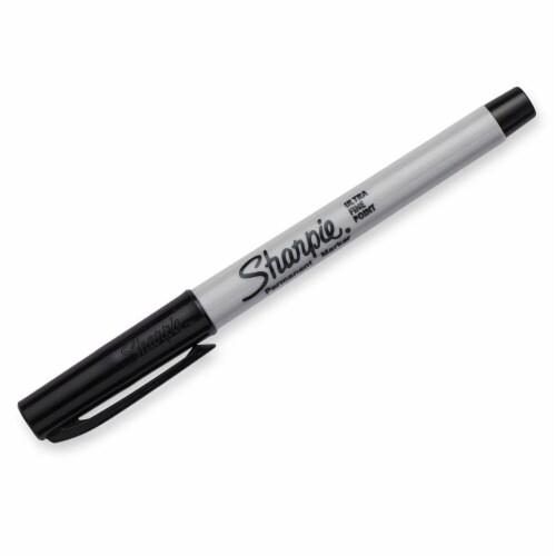 Sharpie® Permanent Markers, Ultra Fine Point, Black, 2 Count Perspective: back