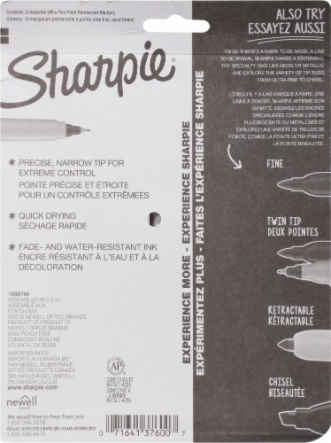 Sharpie® Assorted Ultra Fine Permanent Markers Perspective: back