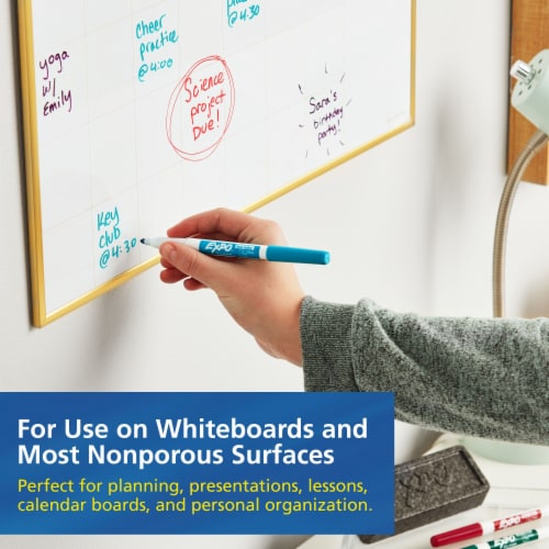Expo® Low Odor Fine Tip Dry Erase Markers - Assorted Colors Perspective: back