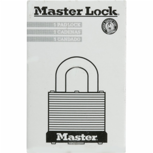 Master Lock P323 1-1/8 In. W. Steel Pin Tumbler Keyed Alike Padlock 7KA P323 Perspective: back