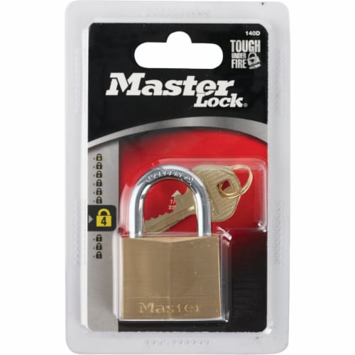 Master Lock® Brass Keyed Padlock Perspective: back