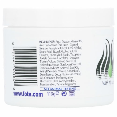 Fruit Of The Earth Aloe Vera Skin Care Cream, 4 oz Perspective: back