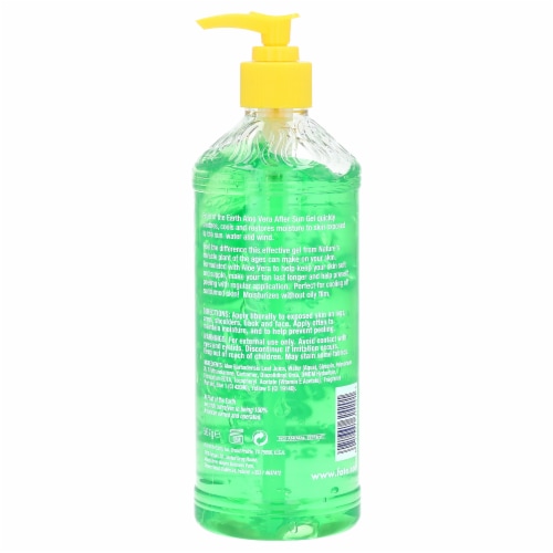 Fruit Of The Earth Aloe Vera After Sun Gel, 20 oz Perspective: back