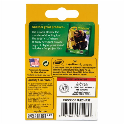 Crayola® Classic Color Crayon Pack Perspective: back