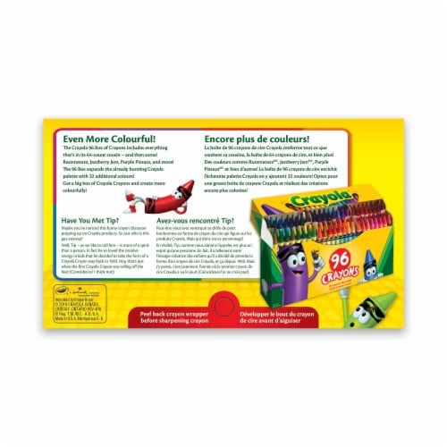 Crayola® Sharpener and Crayons Perspective: back