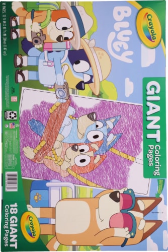 Crayola® Bluey Giant Coloring Pages Perspective: back