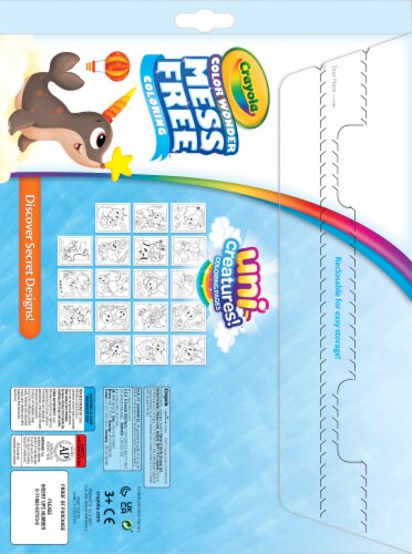 Crayola Color Wonder Uni-Creatures Coloring Pages Perspective: back