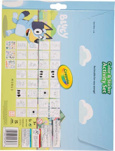 Crayola® Bluey Color & Sticker Activity Set Perspective: back