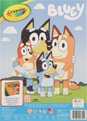 Crayola® Bluey Coloring Book Perspective: back