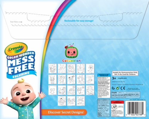 Crayola Cocomelon® Mess Free Coloring Book Perspective: back