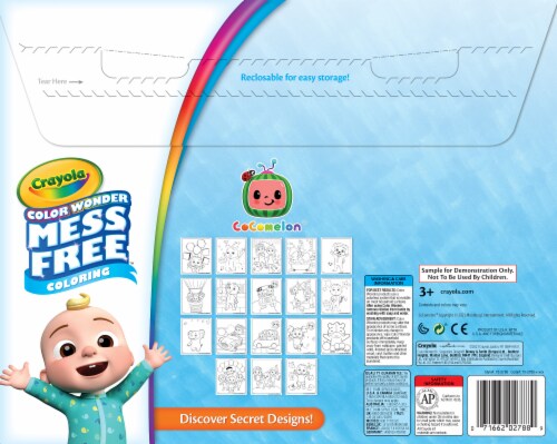 Crayola Color Wonder Cocomelon Coloring Book Perspective: back