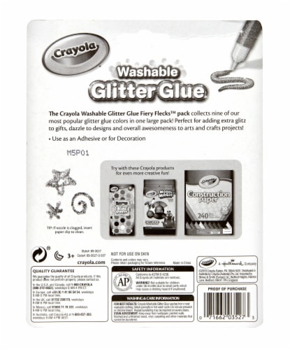 Crayola® Washable Glitter Glue Perspective: back