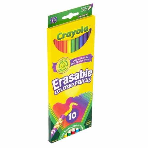 Crayola® Erasable Pre-Sharpened Colored Pencils, 10 pk - Fry's Food Stores