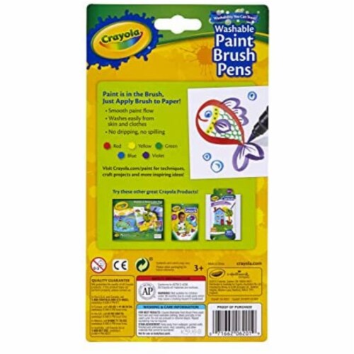 Crayola® Washable Paint Brush Pens Perspective: back