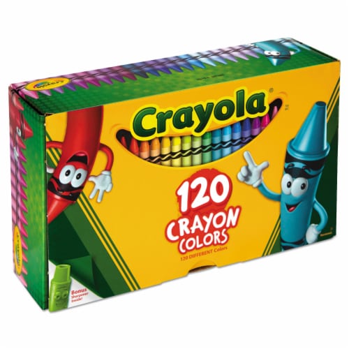 Crayola® Crayons With Bonus Sharpener - Assorted Colors, 120 pk - Pay Less  Super Markets