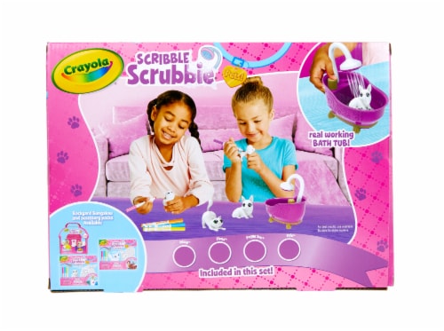Crayola® Scribble Scrubbie® Pets & Tub Set Perspective: back