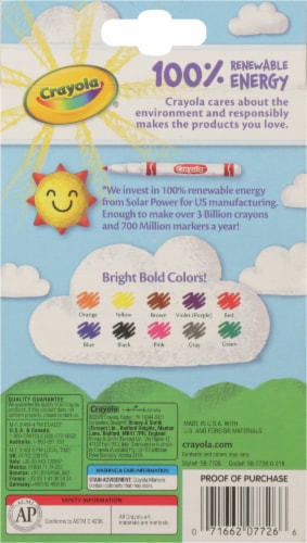 Crayola® Classic Fine Line Assorted Color Markers Perspective: back