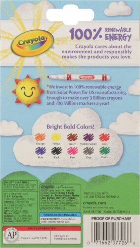 Crayola® Classic Fine Line Assorted Color Markers Perspective: back