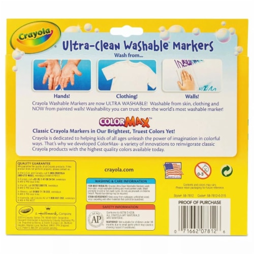 Crayola Ultra Clean Washable Markers Perspective: back