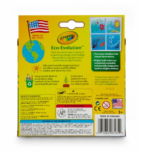 Crayola® Washable Window Markers Perspective: back