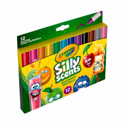 Crayola® Silly Scents™ Wedge Tip Washable Markers - Assorted Colors Perspective: back