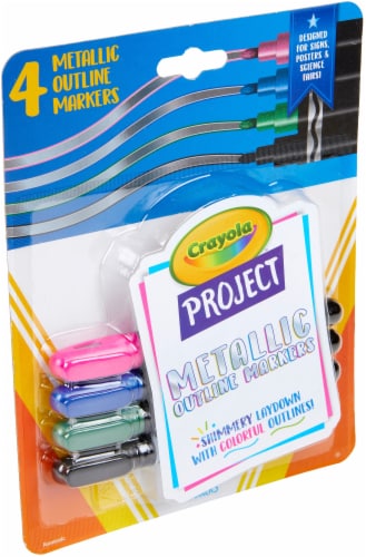 Crayola Project Metallic Outline Markers Perspective: back